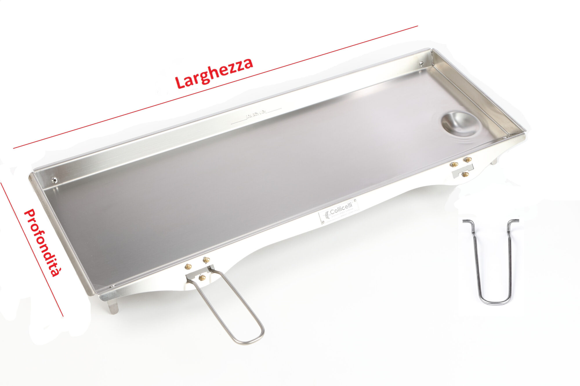 Leccarda Rettangolare Inox